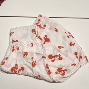 Free People White Cropped Wide Leg Pants Size Small